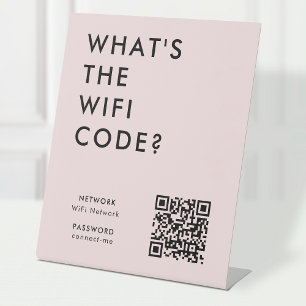Expositor En L Contraseña de Wifi ¿Cuál es el código WiFi? Pink