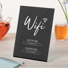 Expositor En L Contraseña de Wifi Moderna de Red 