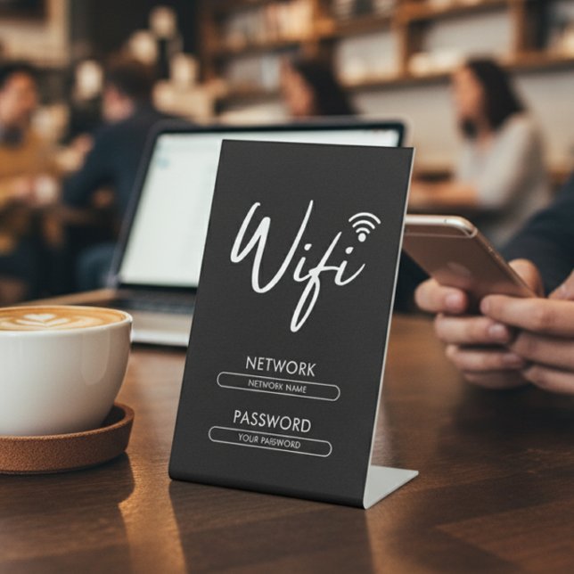 Expositor En L Contraseña de Wifi Moderna Red  (Subido por el creador)