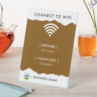 Expositor En L Contraseña de WIFI personalizada de la red