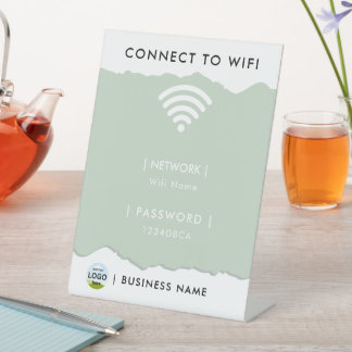 Expositor En L Contraseña de WIFI personalizada de la red