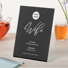 Expositor En L Contraseña Wifi de Negocios Modernos Bienvenidos  