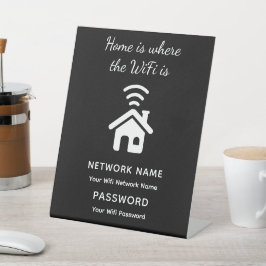 Expositor En L Contraseña y red inalámbrica personalizada para lo