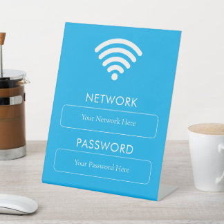 Expositor En L Contraseña y red Wifi personalizadas