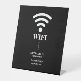 Expositor En L Contraseña y red WiFi personalizadas para empresas