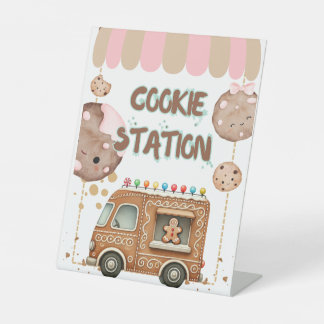 Expositor En L Cookie Station Food Sign Tabletop Padestal