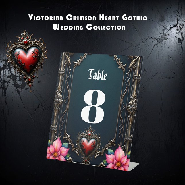 Expositor En L Corazón Gótico Victoriano Carmesí (Subido por el creador)