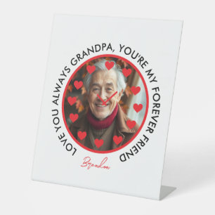 Expositor En L Corazón Rojo Cute Reloj Amo Abuelos Foto