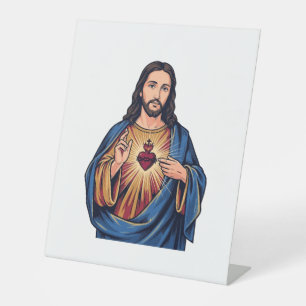 Expositor En L Corazón Sagrado Grabado Antiguo Vector Religioso D