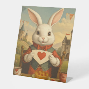 Expositor En L Corazones Caprichosos del Conejo Blanco Encantado 