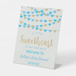 Expositor En L Corazones de amor colgantes Bienvenida Baby Shower