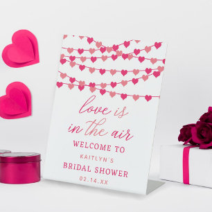 Expositor En L Corazones de Amor de Cadena Colgante Bienvenida a