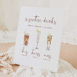 Expositor En L CORIANDER Watercolor Cocktail Signature Bebe<br><div class="desc">Este letrero distintivo presenta una letra manuscrita y un diseño minimalista moderno con un tipo de letra de color rojizo. Los gráficos acuáticos son hechos a mano y 15 bebidas populares están incluidas en este listado. Haga clic en el botón 'editar usando la herramienta de diseño' en la sección de...</div>