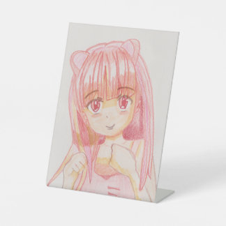 Expositor En L Cosmos Pedestal Sign