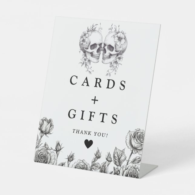 Expositor En L Cránulos góticos Tarjetas Y Regalos Negros Y Blanc (Anverso)