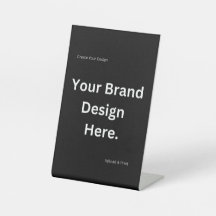 Crea tu propio diseño e imprime letrero de pedesta