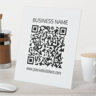 Expositor En L Crea un código QR empresarial al instante y texto