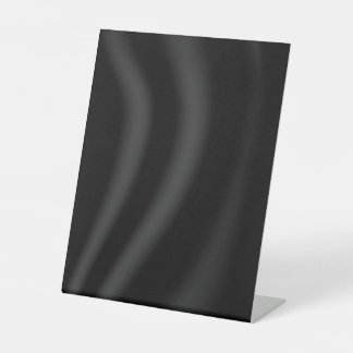 EXPOSITOR EN L CREAR EN BLANCO TU PROPIO RÓTULO PEDESTAL NEGRO