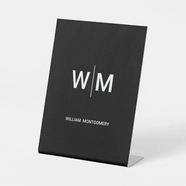 Expositor En L crear su Rótulo Pedestal personalizado (Anverso)