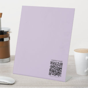 Expositor En L Crear un código QR   Violeta Lavanda Pálido