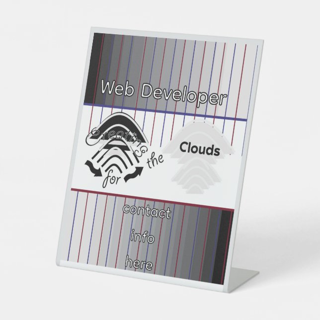 Expositor En L Creating Pedestal Sign (Anverso)