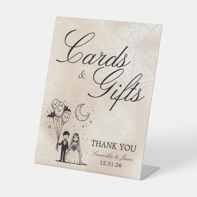 Expositor En L Cuadritas y regalos espeluznantes para parejas (Anverso)