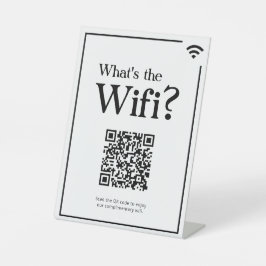 Expositor En L ¿Cuál es el Wifi? Rótulo para vivienda de alquiler