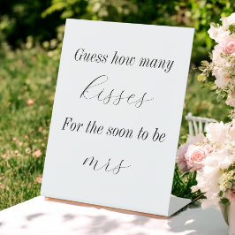 Expositor En L ¿Cuántos besos para los juegos de ducha de novias?