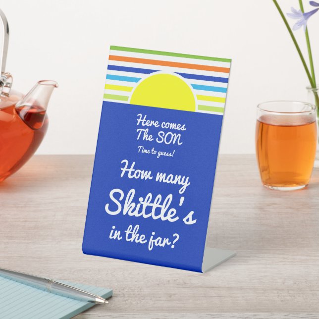 Expositor En L Cuántos en el juego de Baby Shower Jar (In Situ)