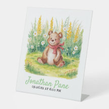Cuate Bear Watercolor Bearly Wait Baby Shower