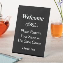 Cubiertas de Bienvenida Negras para Quitar Zapatos