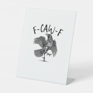 Expositor En L Cuervo, F-Caw-F Pájaro Divertido