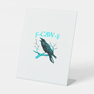Expositor En L Cuervo F-Caw-F Pájaro Divertido Retro
