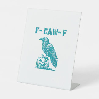 Expositor En L Cuervo gótico divertido F-Caw-F retro clásico