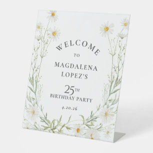 Expositor En L Cumpleaños 25 Abril Flor de Nacimiento Margarita P