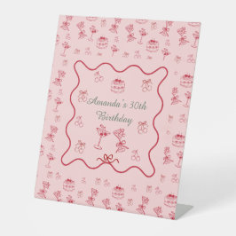 Expositor En L Cumpleaños Cereza en la Cima