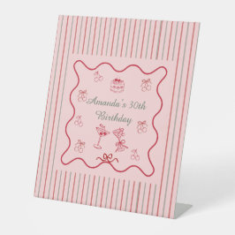 Expositor En L Cumpleaños Cereza en la Cima