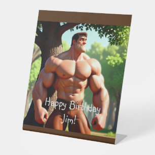 Expositor En L Cumpleaños de Bodybuilder