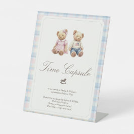 Expositor En L Cumpleaños de gemelos Bearly primero