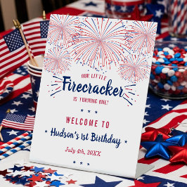 Expositor En L Cumpleaños del 4 de julio de Little Firecracker 1s