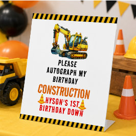 Expositor En L Cumpleaños del camión de volteo de construcción 1e