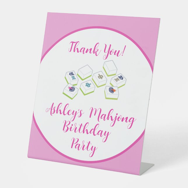 Expositor En L Cumpleaños Mahjong PERSONALIZAR (Anverso)