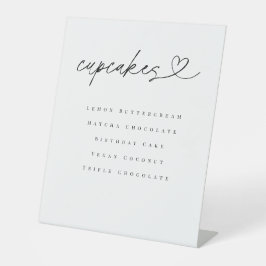 Expositor En L Cupcake Flavors Dessert Table Wedding Party Sign
