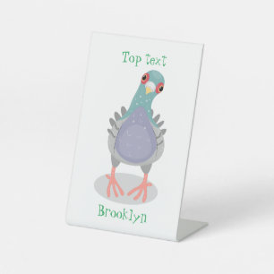 Expositor En L Curioso ilustracion personalizado de palomas