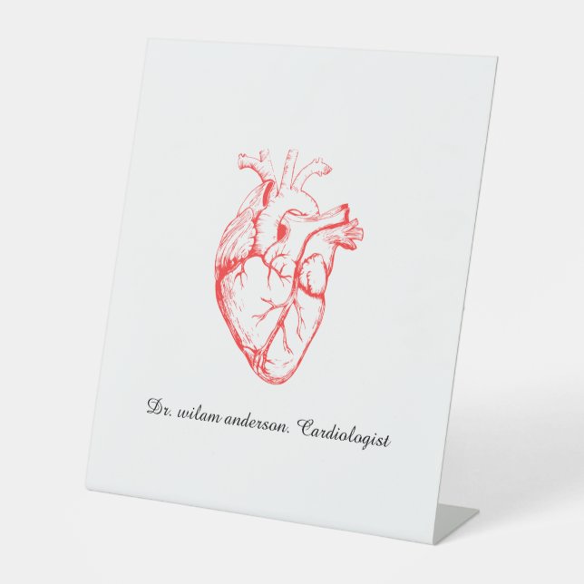 Expositor En L Custom Cardiologist Heart Anatomy Art (Anverso)