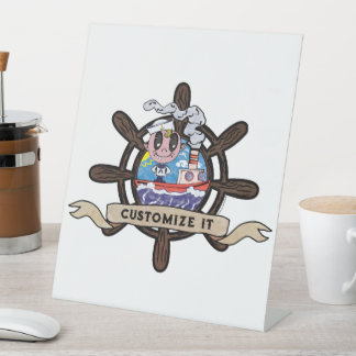 Expositor En L Custom Cartoon Sailor Nautical Ship Wheel ver. 2