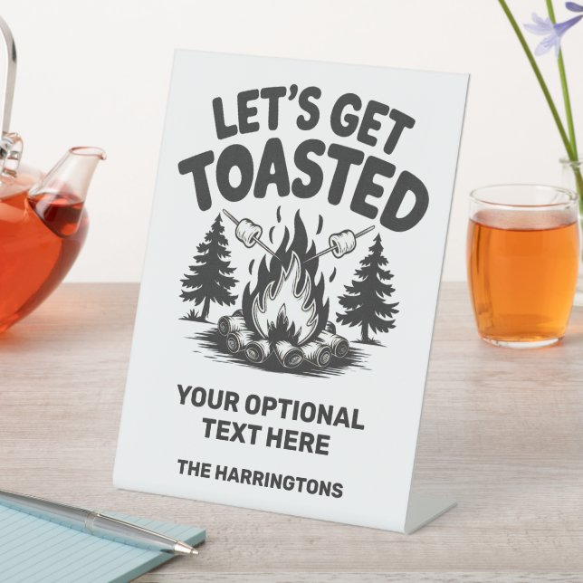 Expositor En L Custom Name & Text Camping (In Situ)