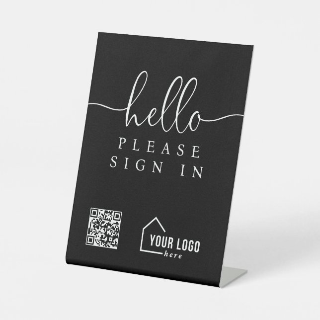 Expositor En L Custom Realtor Open House Please Sign In Signage (Anverso)