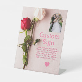 Expositor En L Custom Red White Rose Valentine Photo