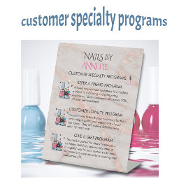 Expositor En L * Customer Reward Programs Nail Salon Manicurist 
